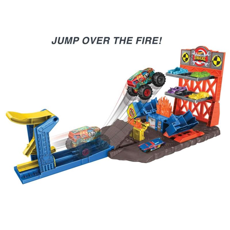 HOT WHEELS MONSTER TRUCKS BLAST STATION