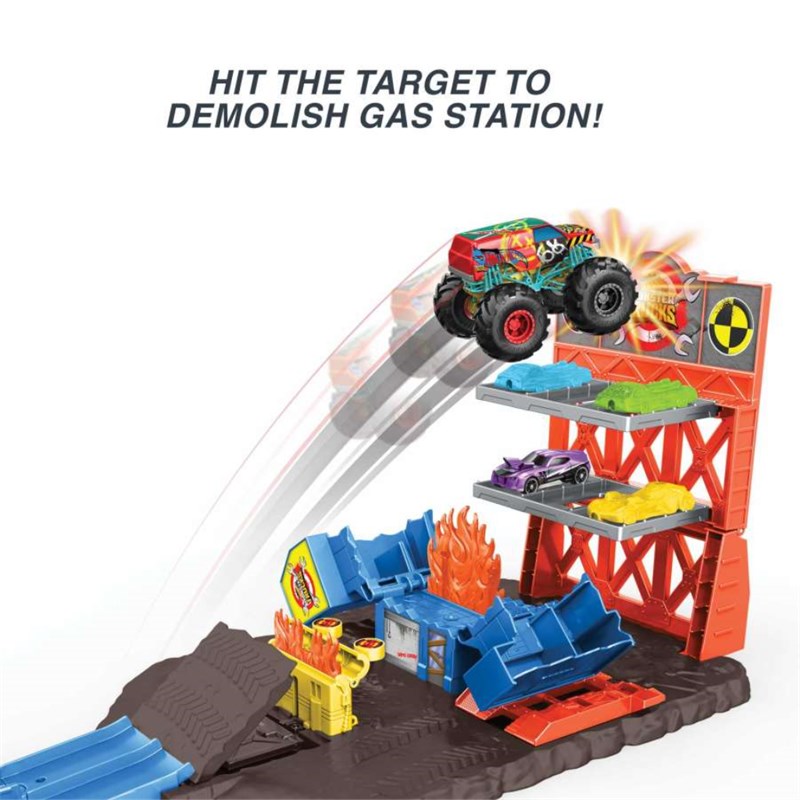 HOT WHEELS MONSTER TRUCKS BLAST STATION