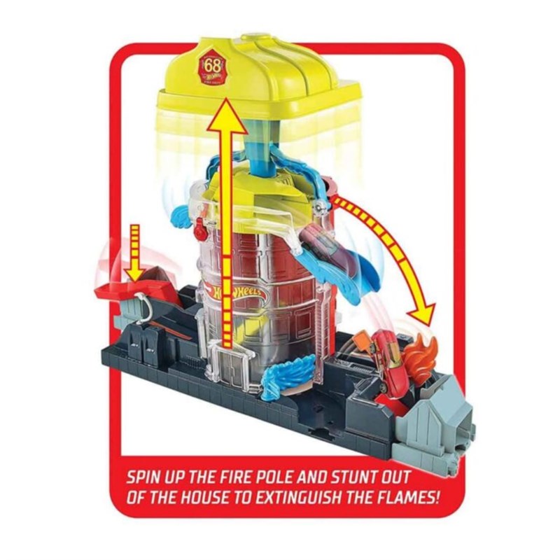 HOT WHEELS SUPER FIRE HOUSE RESCUE