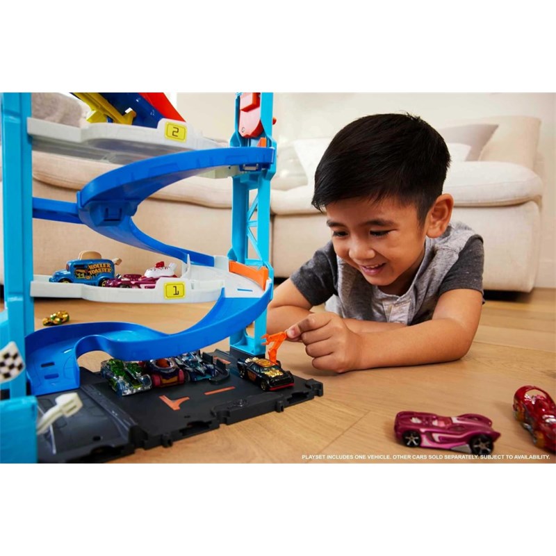 HOT WHEELS TRANSFORMING RACE TOWER 2U1