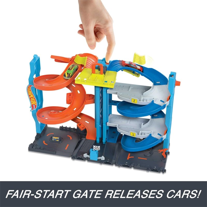 HOT WHEELS TRANSFORMING RACE TOWER 2U1