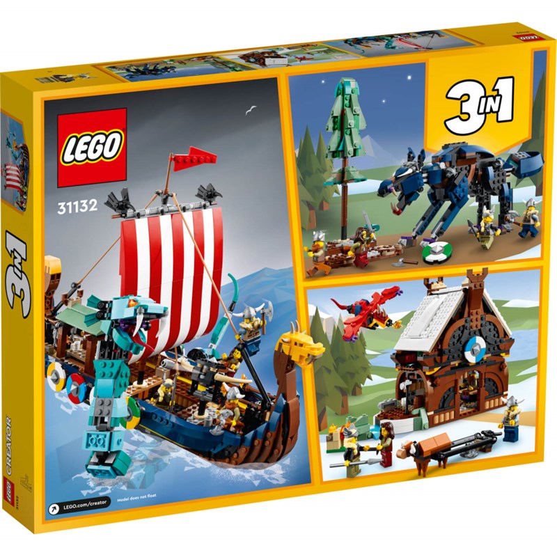 LEGO 31132 VIKINŠKI BROD I MIDGARD ZMIJA