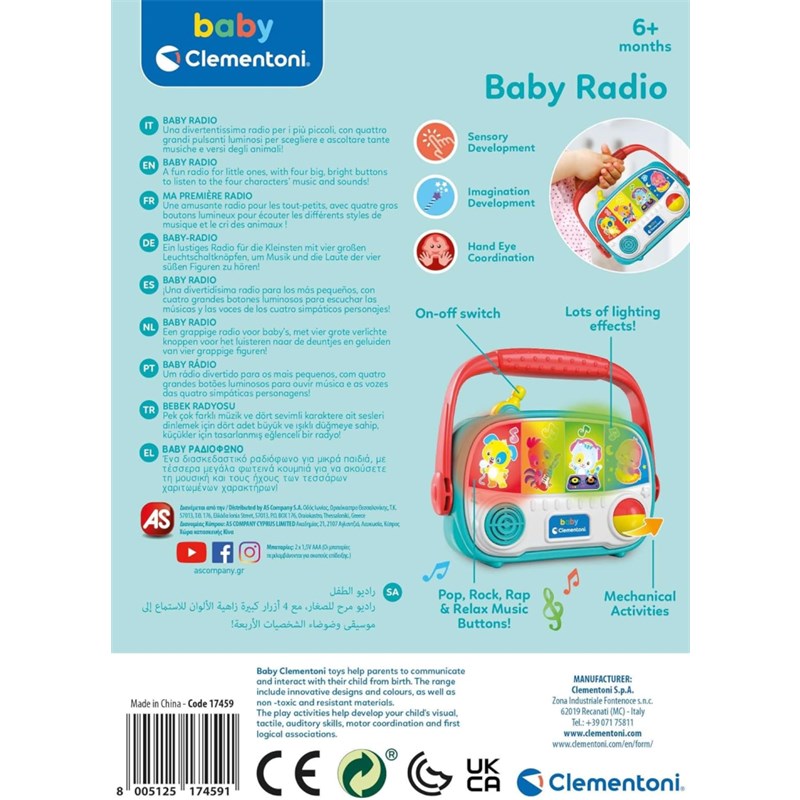 CLEMENTONI BABY RADIO M.