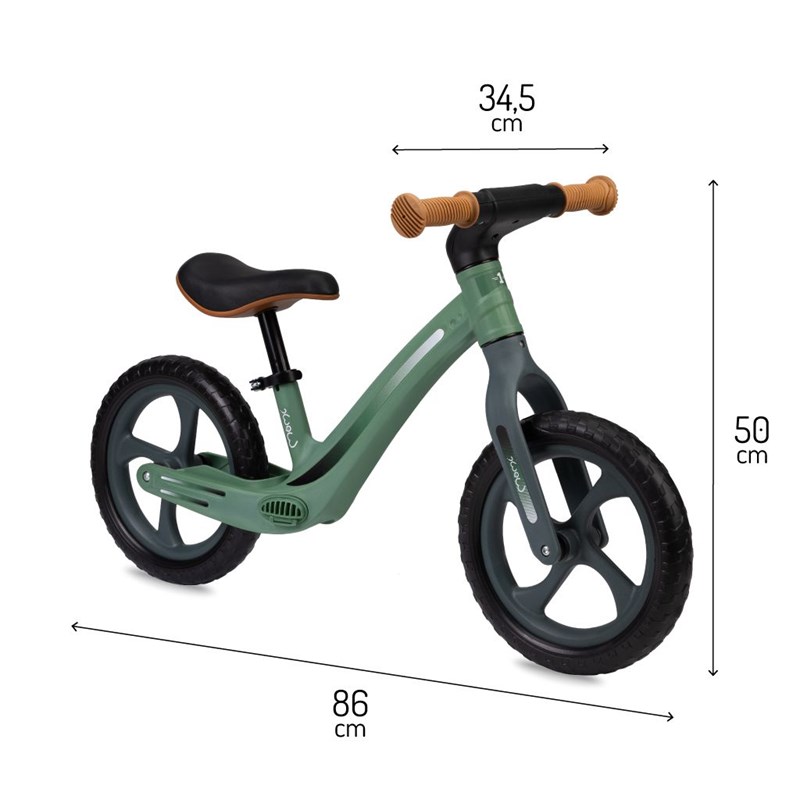 MOMI MIZO BALANS BICIKL ,GREEN+MOMI MIMI KACIGA BLACK
