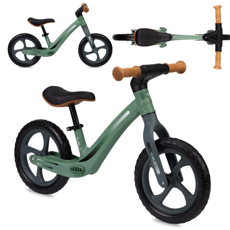 MOMI MIZO BALANS BICIKL ,GREEN+MOMI MIMI KACIGA BLACK