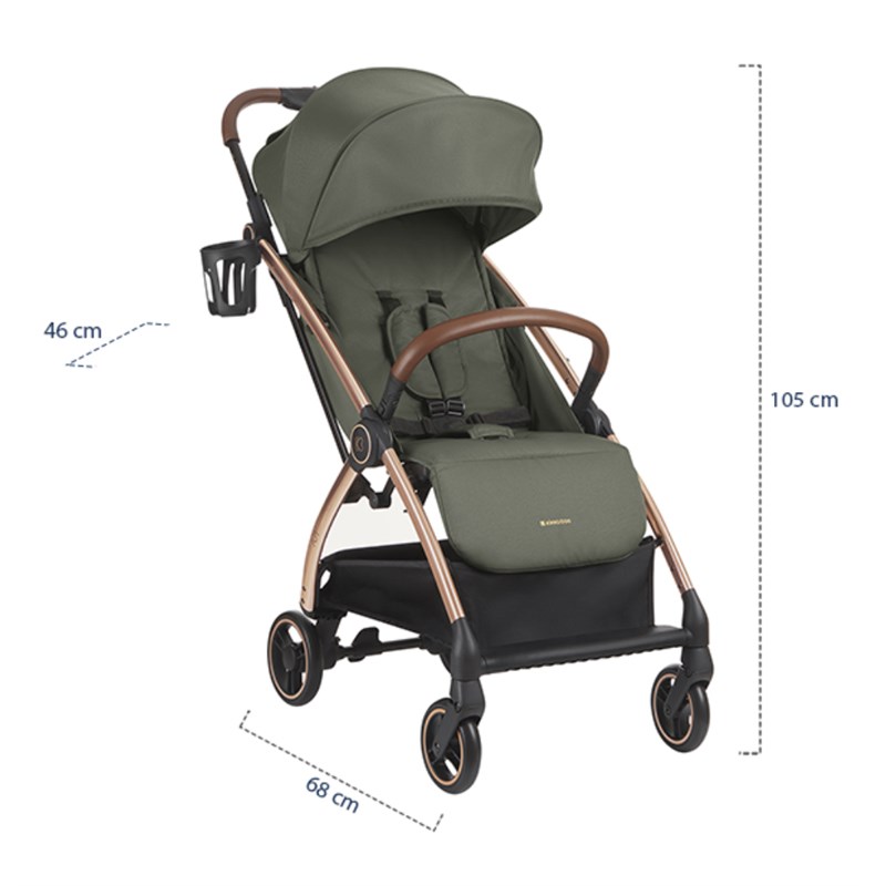 KIKKA BOO JOY AUTOSKLOPIVA KOLICA ,DARK GREY