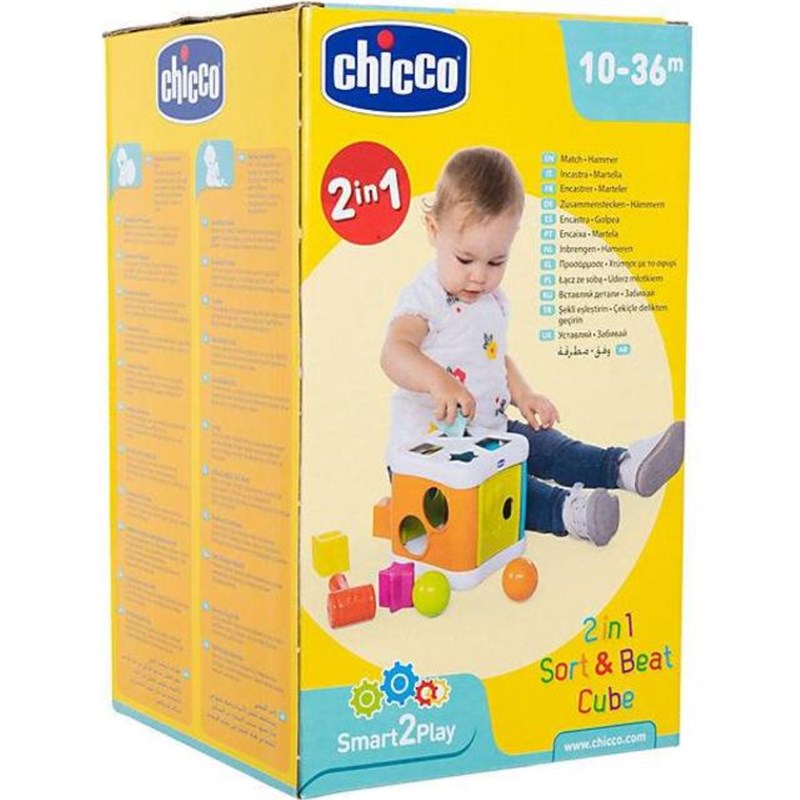 CHICCO KOCKA 2U1 SORT AND BEAT,6M+