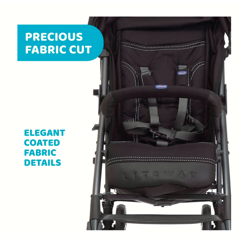 CHICCO LITEWAY 3 COMPLETE JET BLACK