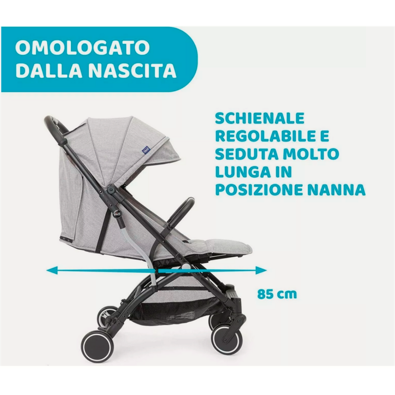 CHICCO TROLLEY ME,LIGHT GREY