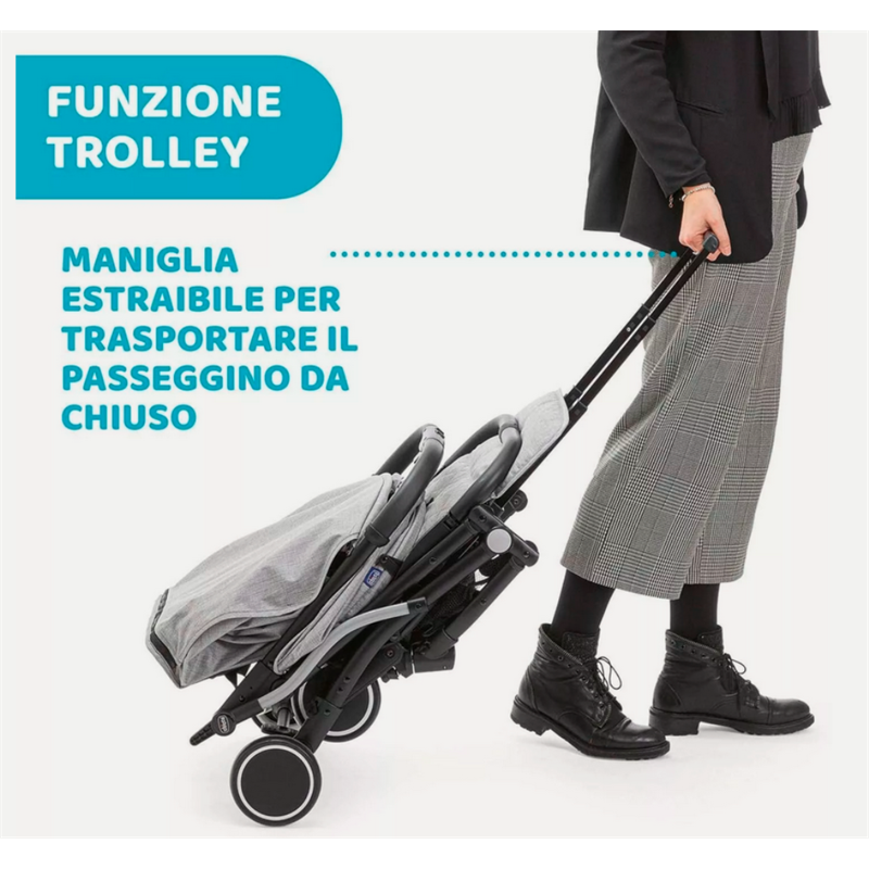 CHICCO TROLLEY ME,LIGHT GREY