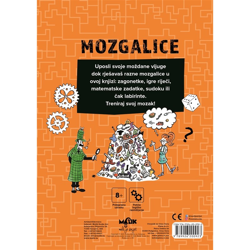 MOZGA-LICE NARANČASTA 8+ M.