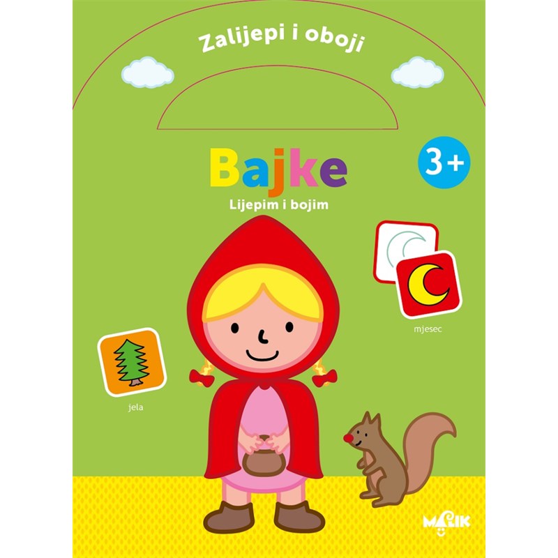 ZALIJEPI I OBOJI-BAJKE 3+ ZELENA MB.