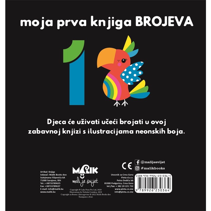 MOJA PRVA KNJIGA NEON-BROJEVI MB.