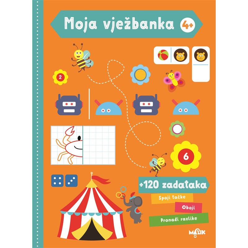 MOJA VJEŽBANKA 4+NARANČASTA MB.