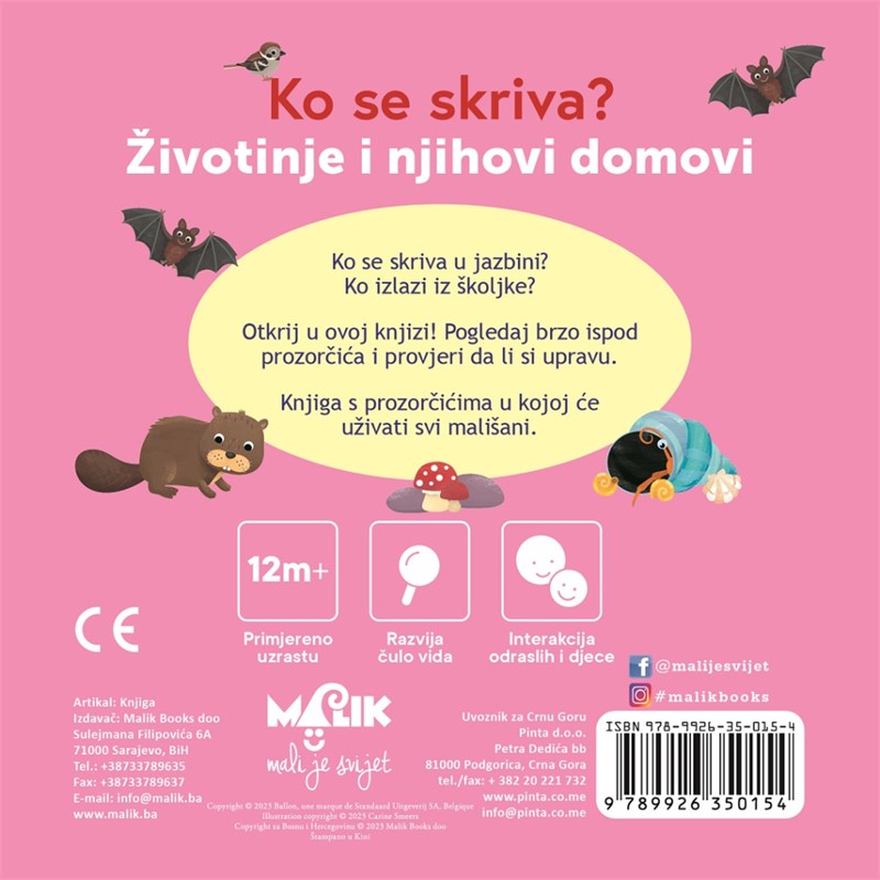 ŽIVOTINJE I NJIHOVI DOMOVI-KO SE SKRIVA? MB.