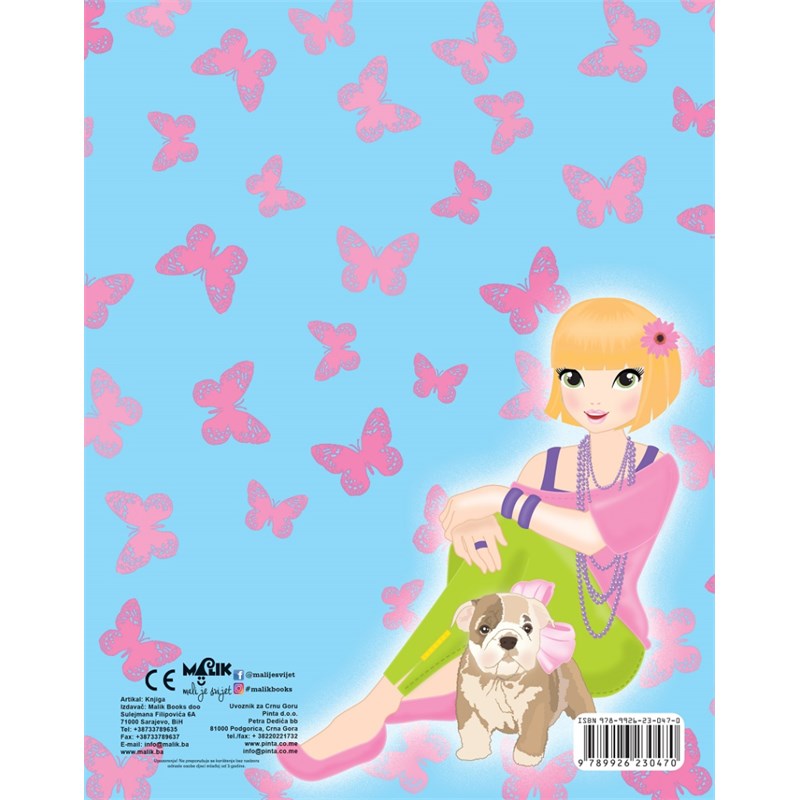 PRINCESS TOP-BOJANKA PLAVA MB.