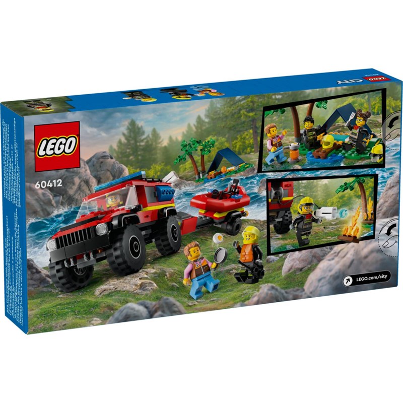 LEGO 60412 VATROGASNO VOZILO 4*4 SA SPASILAČKIM ČAMCEM