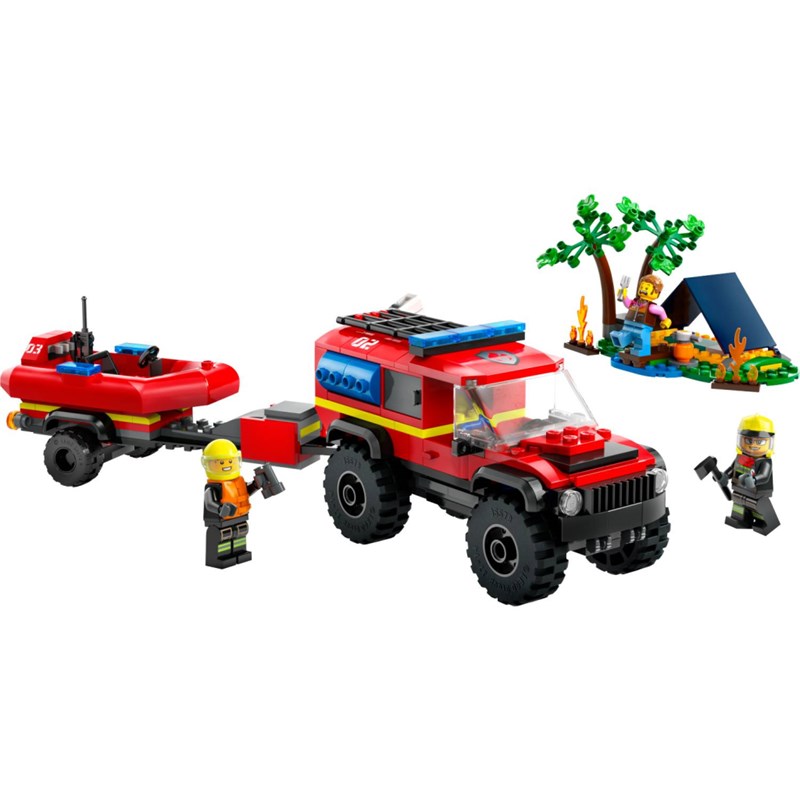 LEGO 60412 VATROGASNO VOZILO 4*4 SA SPASILAČKIM ČAMCEM