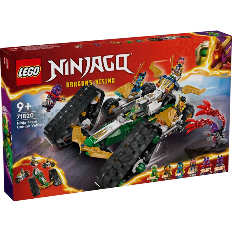 LEGO 71820 KOMBINOVANO VOZILO NINJA TIMA