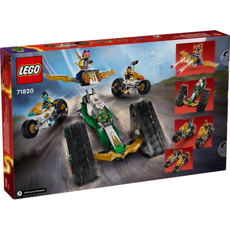 LEGO 71820 KOMBINOVANO VOZILO NINJA TIMA