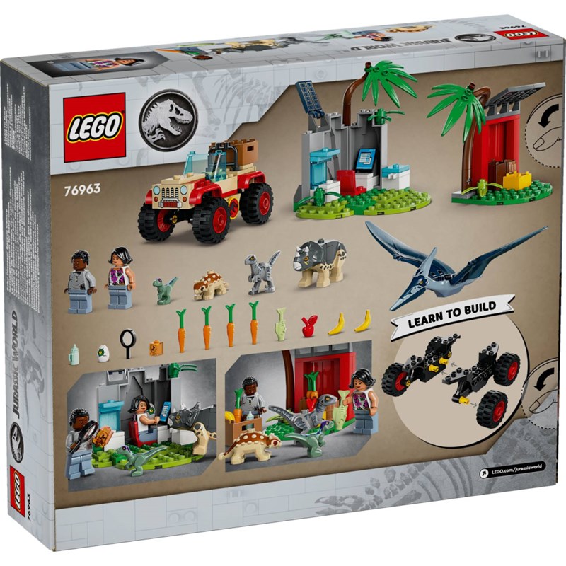 LEGO 76963 SPASILAČKI CENTAR ZA BEBE DINOSAURA