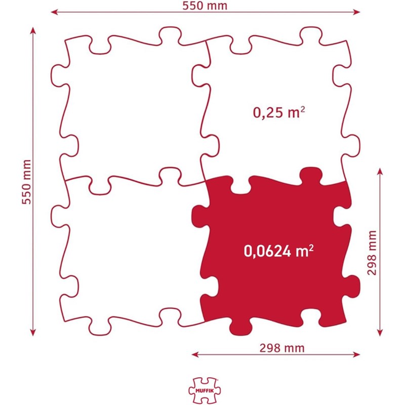 MUFFIK ORTOPEDSKE PUZZLE FAMILY 4KOM