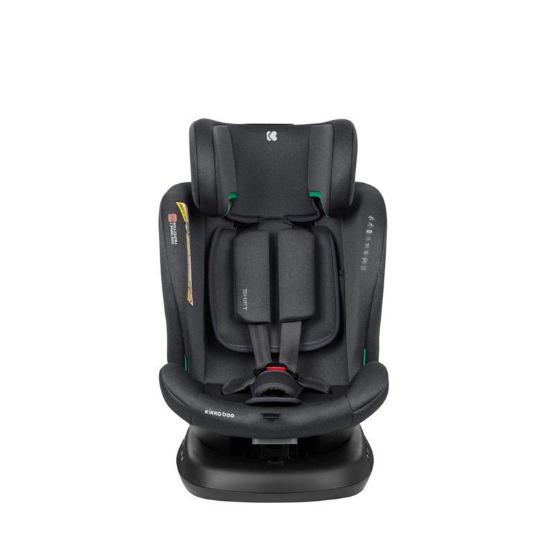 KIKKA BOO AUTOSJEDALICA SHIFT ISOFIX 0-36KG,DARK GREY