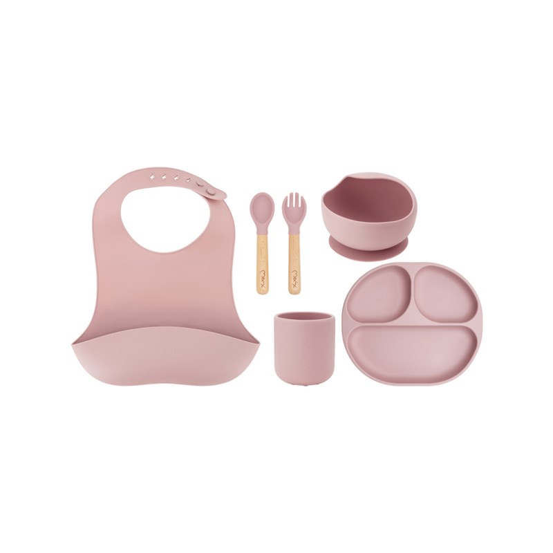 MOMI AMI SET SILIKONSKIH POSUDA,PINK