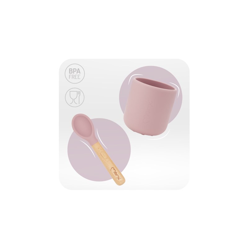 MOMI AMI SET SILIKONSKIH POSUDA,PINK