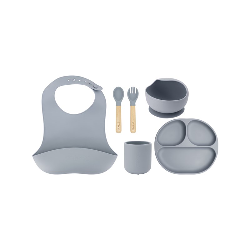 MOMI AMI SET SILIKONSKIH POSUDA,GREY