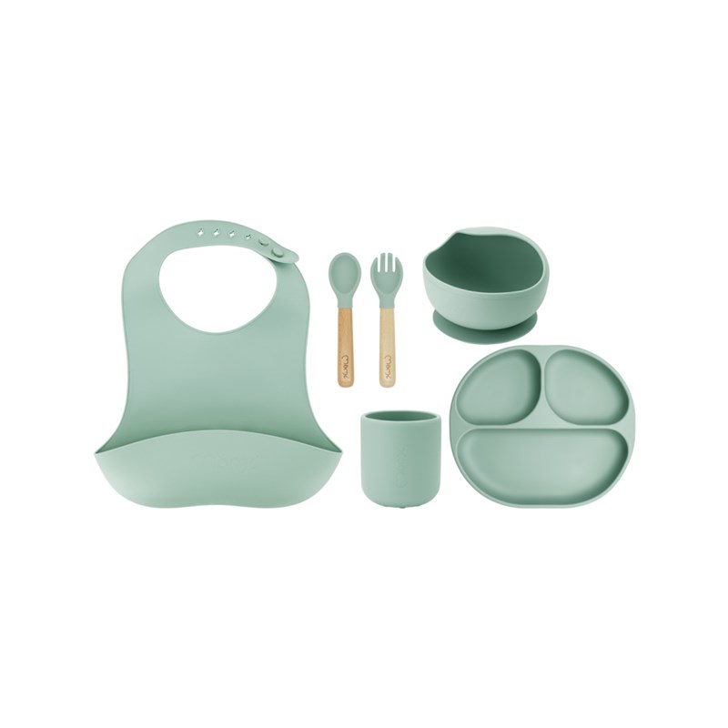 MOMI AMI SET SILIKONSKIH POSUDA,MINT