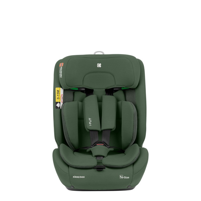 KIKKA BOO AUTOSJEDALICA 76-150CM I-FLIT I-SIZE,ARMY GREEN