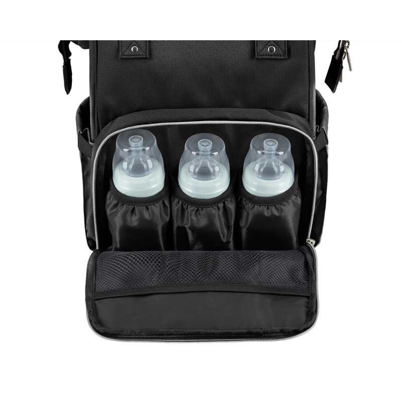 KIKKA BOO TORBA SIENA,BLACK&SILVER