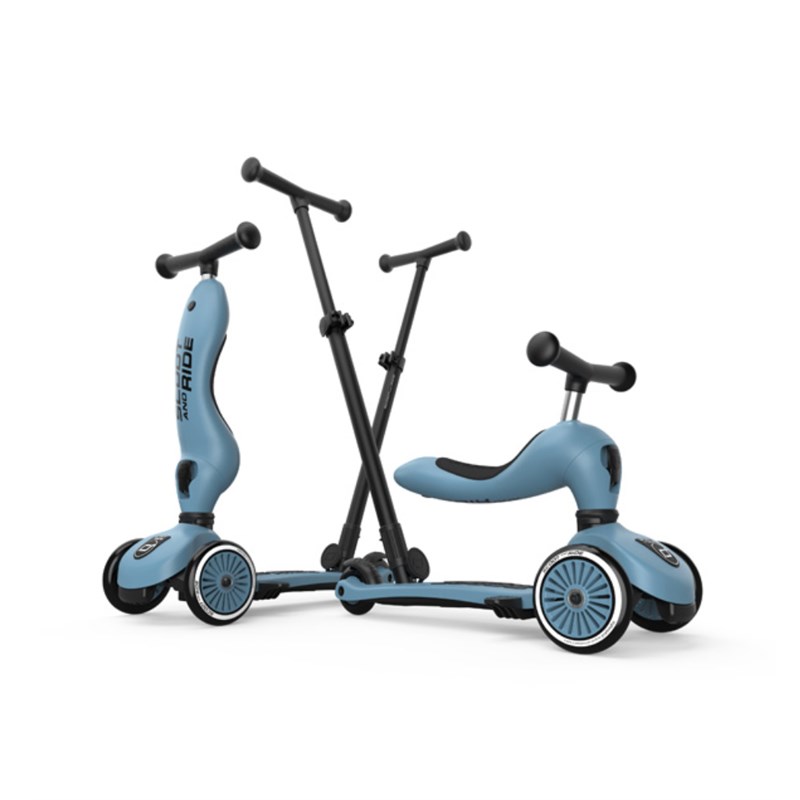 SCOOT AND RIDE HIGHWAYKICK 1 PUSH AND GO STEEL