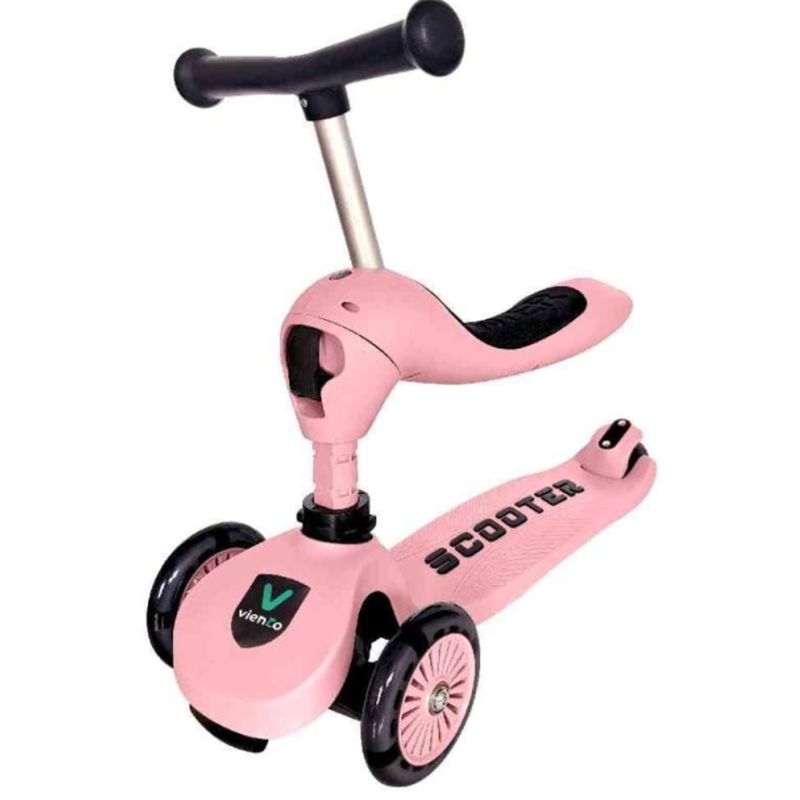 VIENTO 2U1 TROTINET PINK MAS.