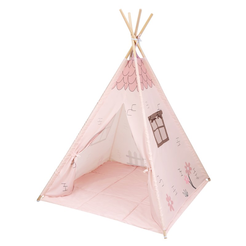 KIKKA BOO DRVENI ŠATOR SA PROSTIRKOM PINK HOUSE