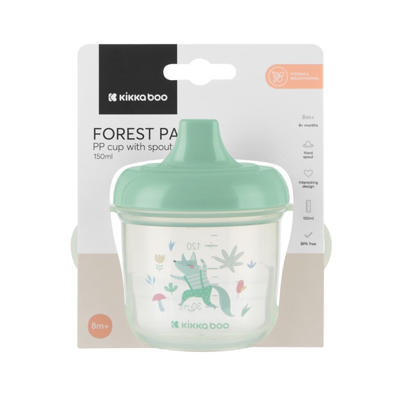 KIKKA BOO PP ŠALICA S IZLJEVOM 150ML PARTY MINT