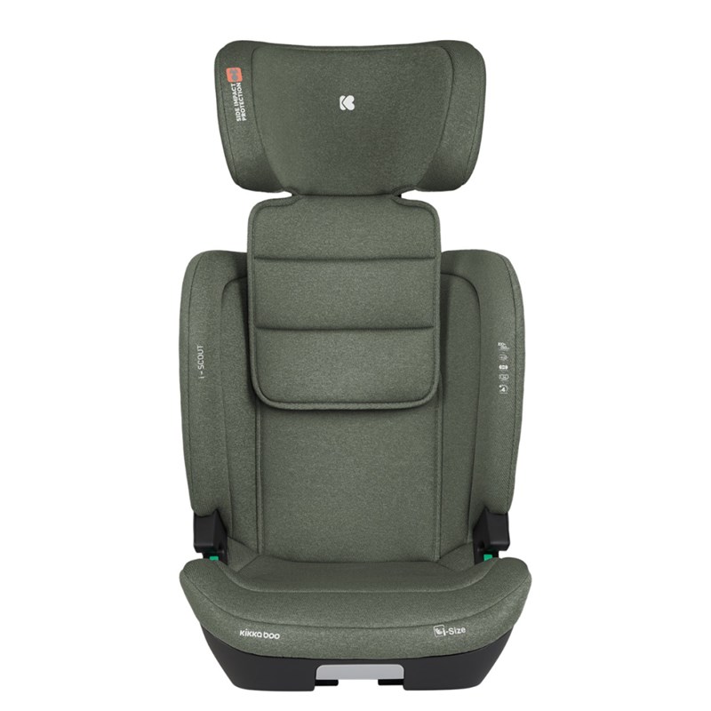 KIKKA BOO I-SCOUT I-SIZE AUTOSJEDALICA 100-150CM, ARMY GREEN