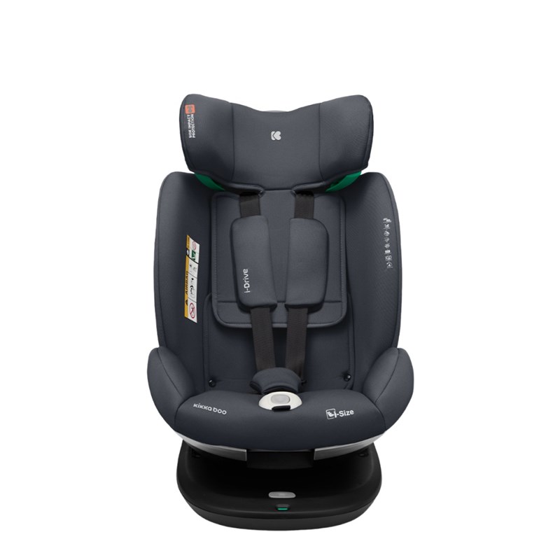 KIKKA BOO AUTOSJEDALICA 40-150CM I-DRIVE I-SIZE,DARK GREY
