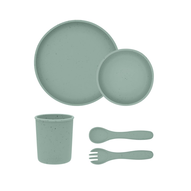 KIKKA BOO SET ZA HRANJENJE PLATINUM 5KOM,SILIKONSKI SAGE