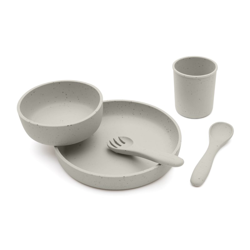 KIKKA BOO SET ZA HRANJENJE PLATINUM 5KOM,SILIKONSKI SAND