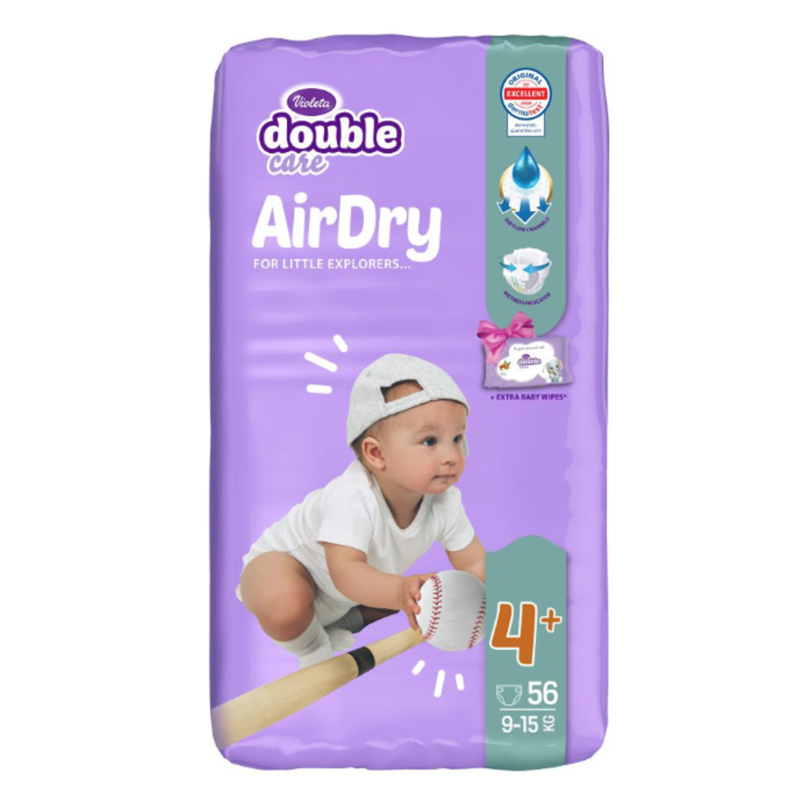 VIOLETA PELENE DOUBLE CARE AIR DRY 4+,56KOM