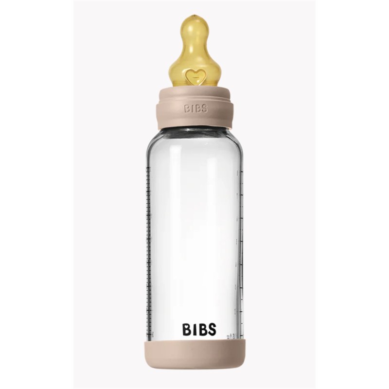 BIBS STAKLENA BOCA COMPLETE SET LATEX 240ML MEDIUM BLUSH