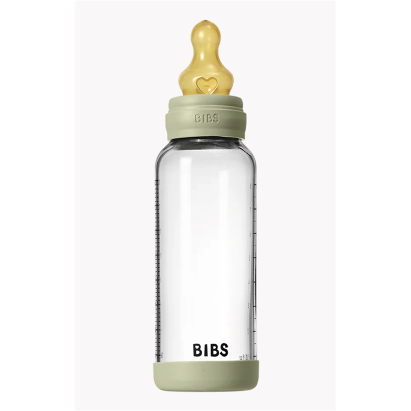 BIBS STAKLENA BOCA COMPLETE SET LATEX 240ML MEDIUM SAGE