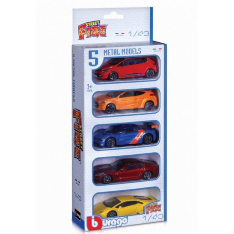 BURAGO 1/43 5-PC GIFT PK