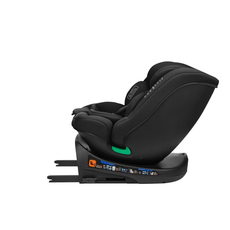 KIKKA BOO AUTOSJEDALICA 40-150CM I-ROUND I-SIZE,BLACK