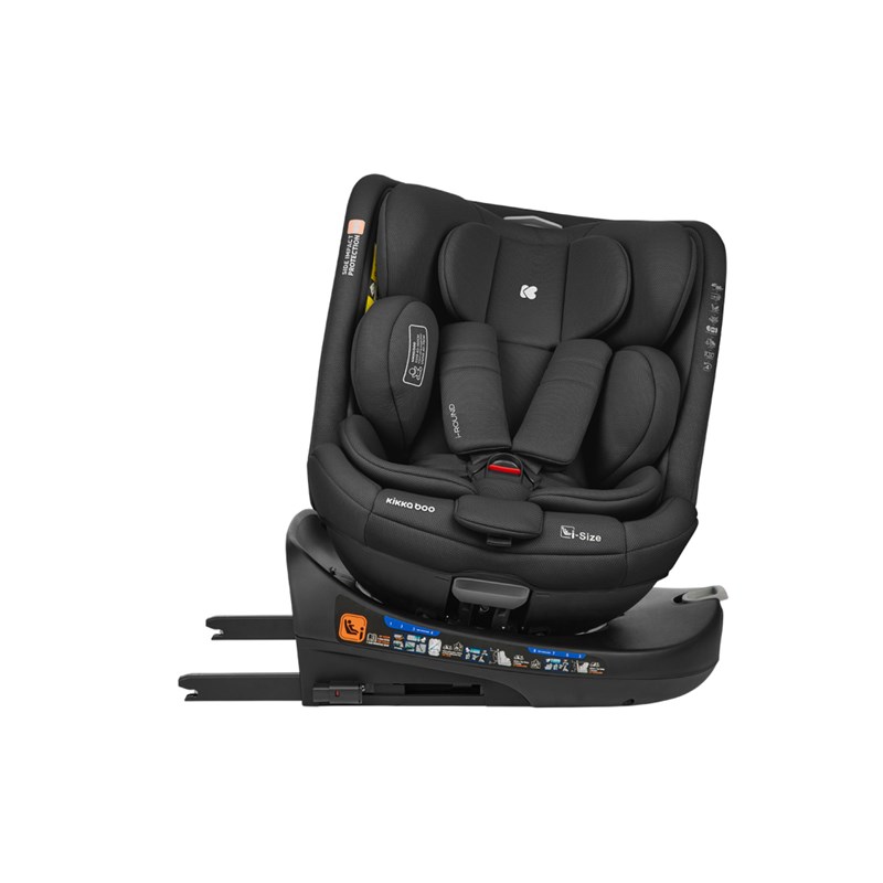 KIKKA BOO AUTOSJEDALICA 40-150CM I-ROUND I-SIZE,BLACK