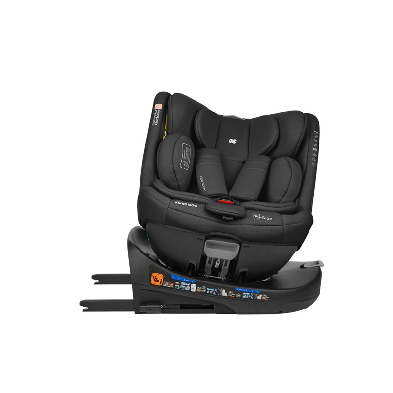 KIKKA BOO AUTOSJEDALICA 40-150CM I-ROUND I-SIZE,BLACK