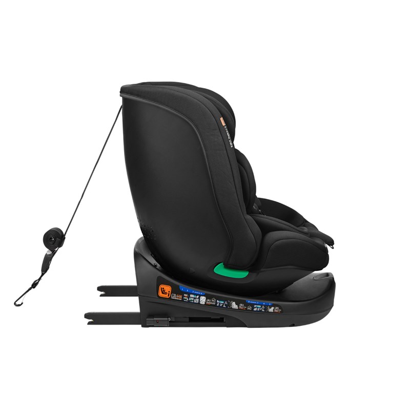 KIKKA BOO AUTOSJEDALICA 40-150CM I-ROUND I-SIZE,BLACK