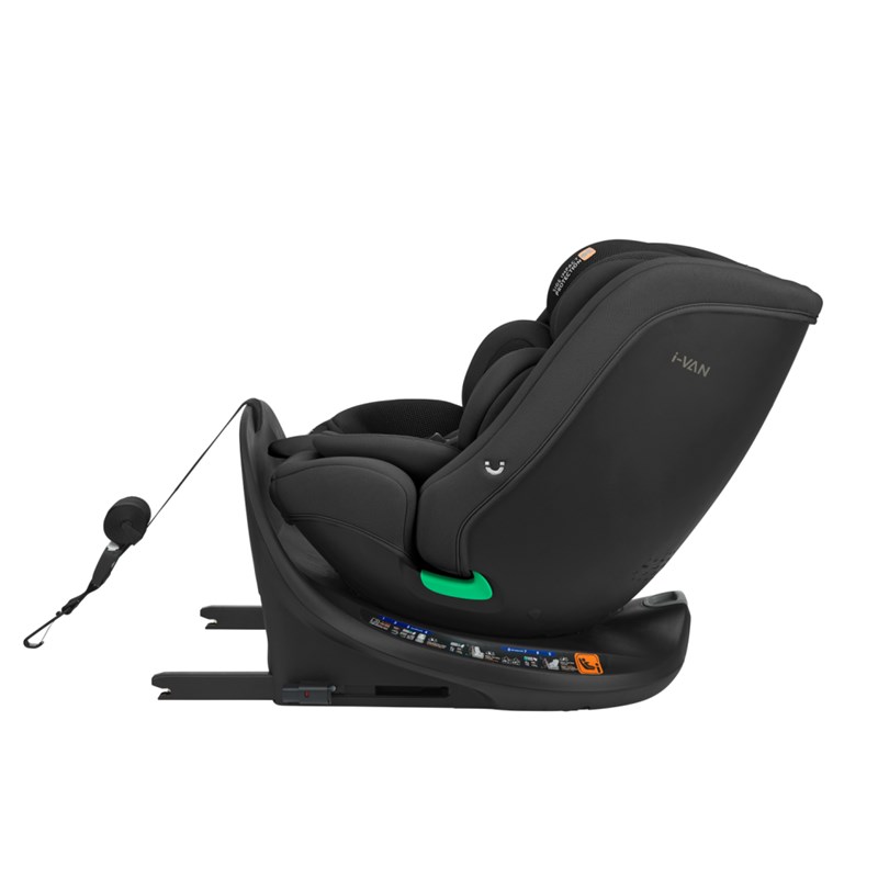 KIKKA BOO AUTOSJEDALICA 40-150CM I-VAN I-SIZE,BLACK